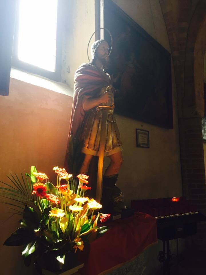 San Fermo Statua del Santo conservata nella Basilica dei XII Apostoli a Lodi Vecchio